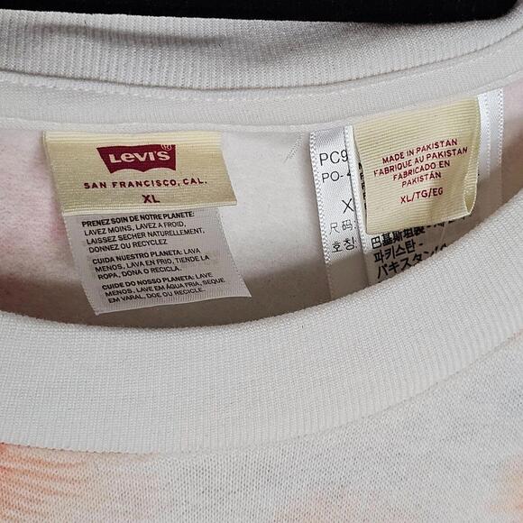 NWT Levi's Women's Coral Floral Sweatshirt Size XL - Picture 4 of 8